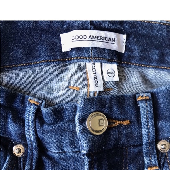 Good American Good Legs High Rise Dark Wash Jeans - Picture 4 of 8